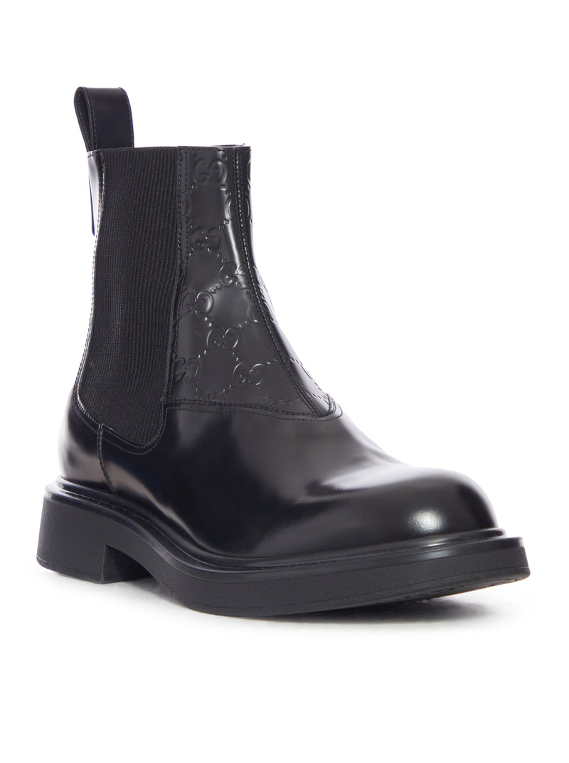 LEATHER ANKLE BOOT WITH SINGLE