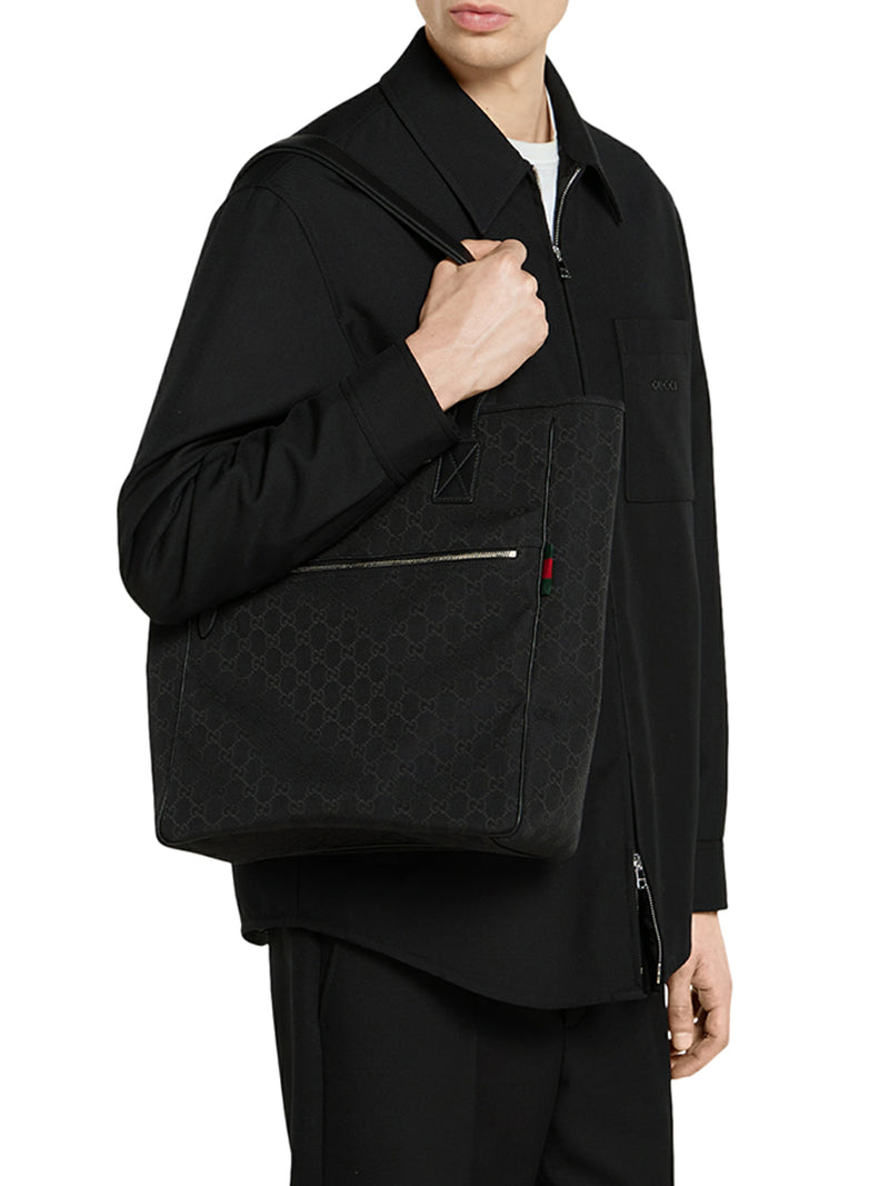 MEDIUM SIZE GG FABRIC SHOPPING BAG