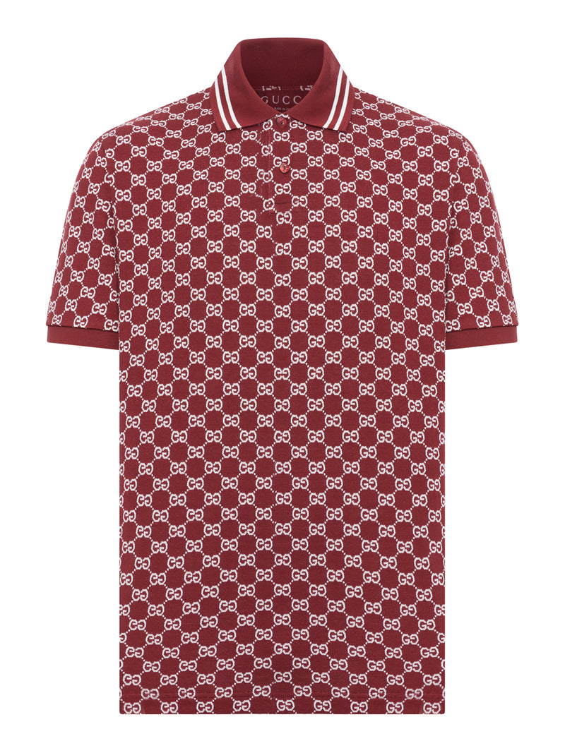 GG JACQUARD COTTON PIQUET POLO