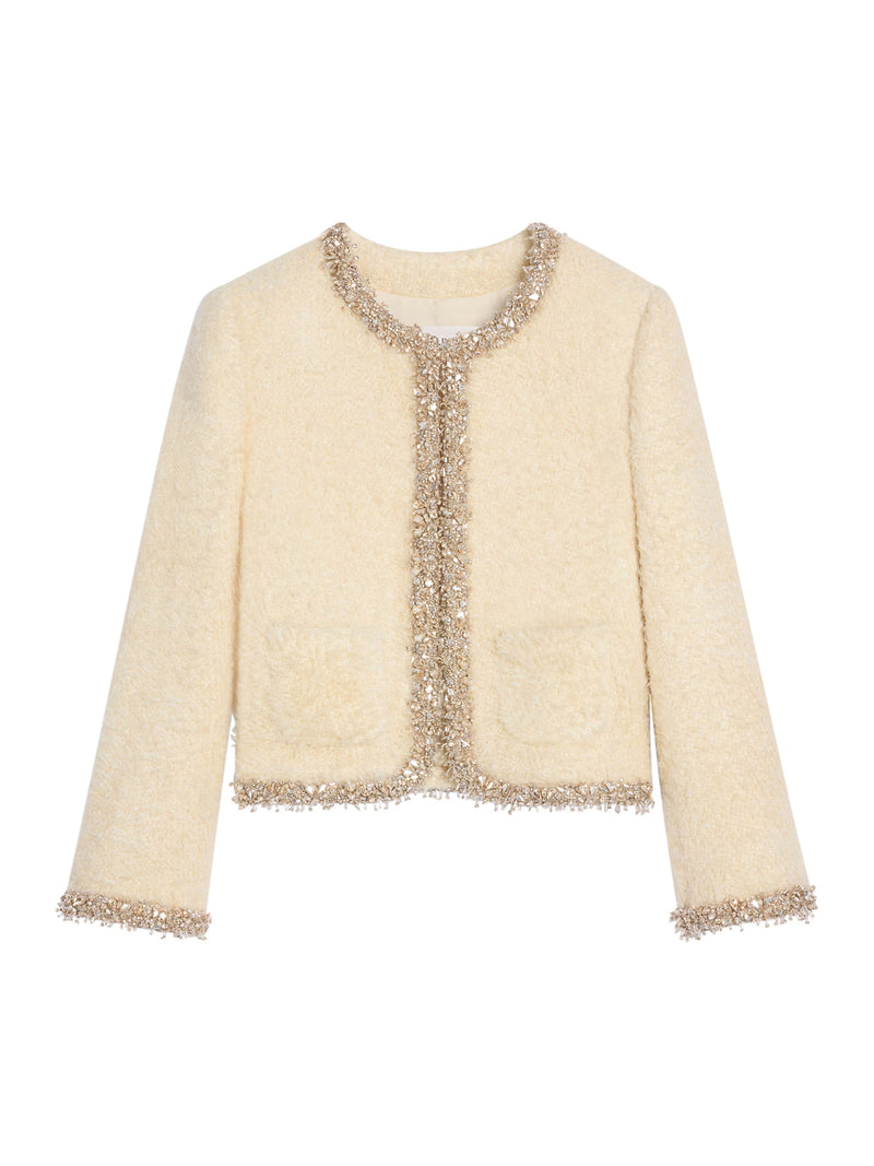 CHELSEA JACKET EMBROIDERED IN NATTÉ SILK