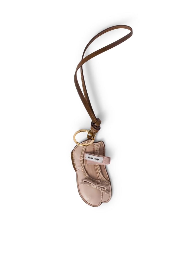 TRICK MIU BALLET LEATHER KEY RING