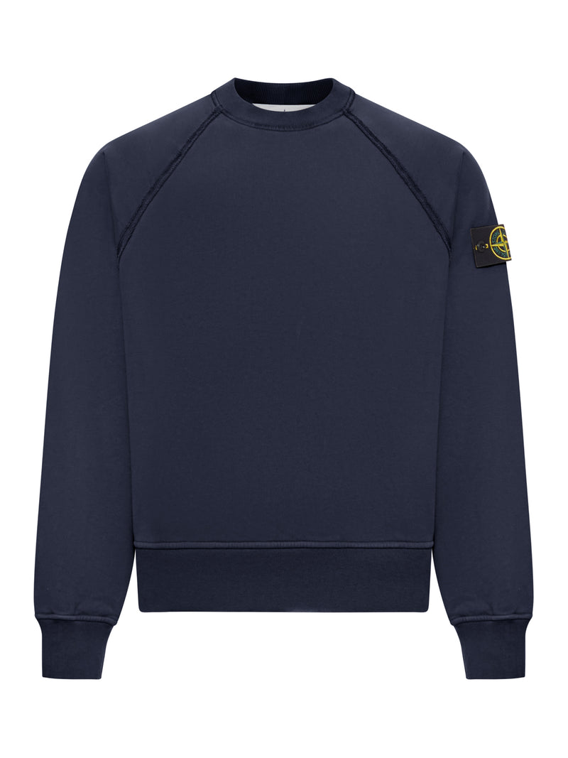 CREW NECK SWEATSHIRT IN ORGANIC BRUSHED COTTON