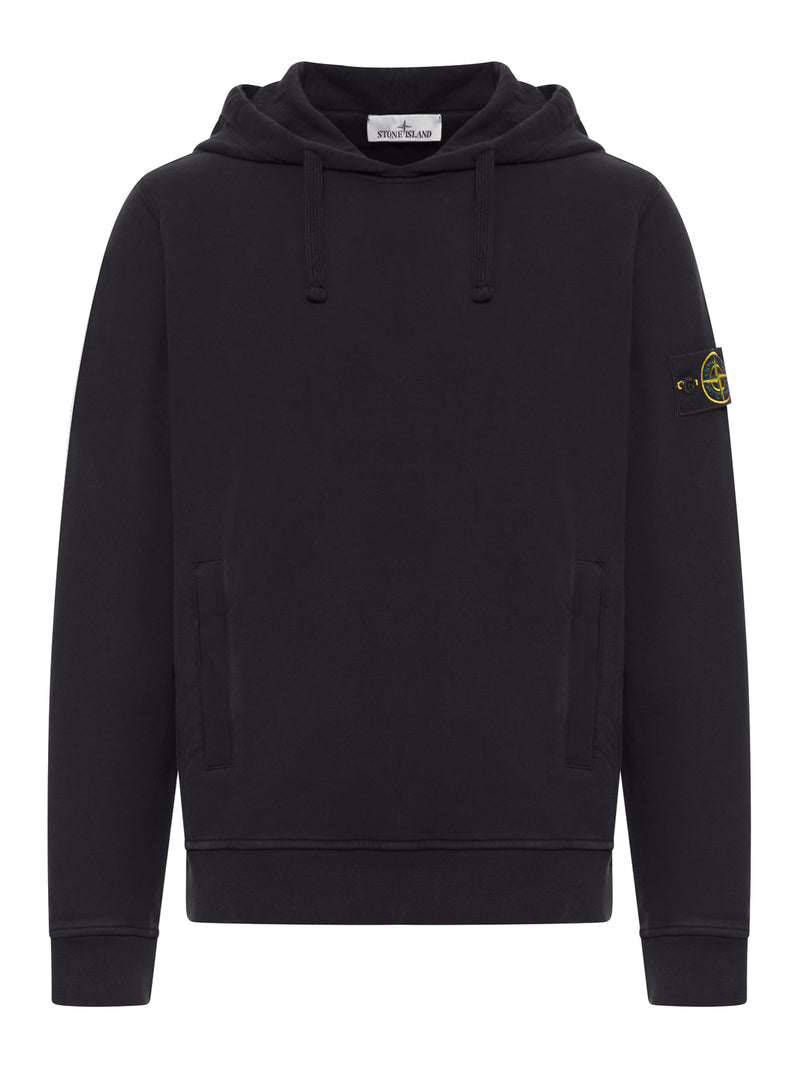 COTTON HOODIE WITH COMPASS LOGO