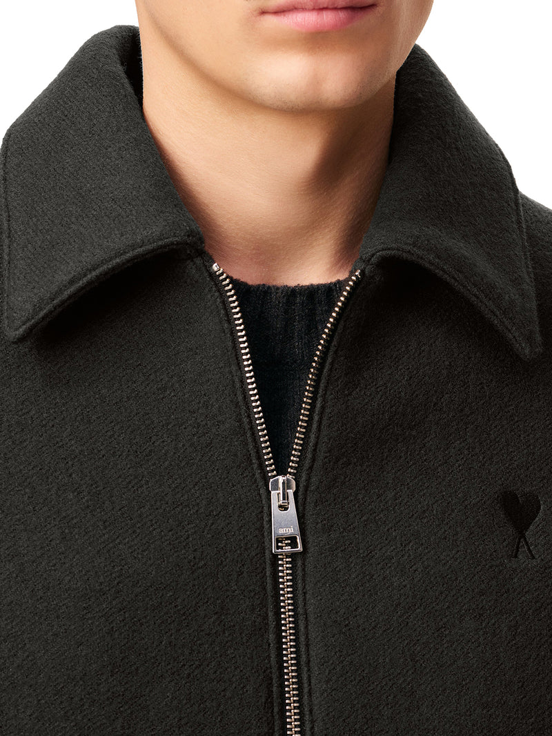 AMI DE COEUR WOOL ZIP-UP JACKET