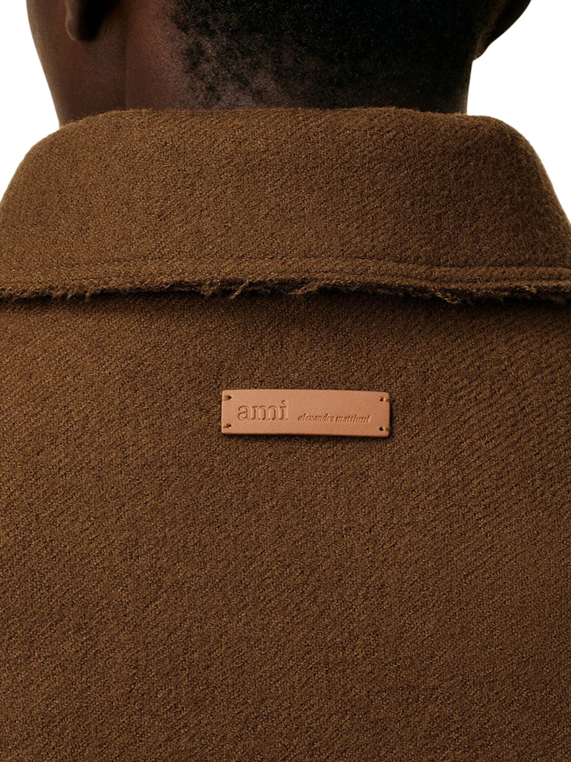 WOOL GABARDINE OVERSHIRT