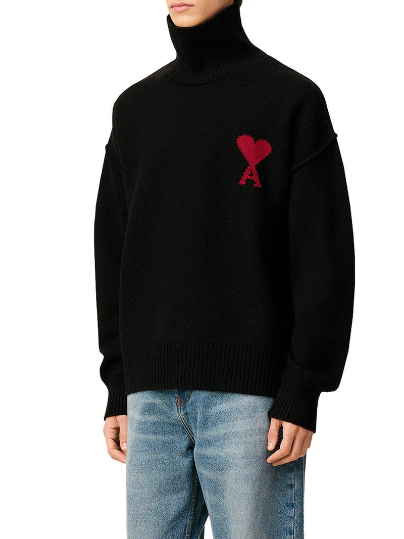 AMI DE COEUR WOOL HIGH NECK SWEATER
