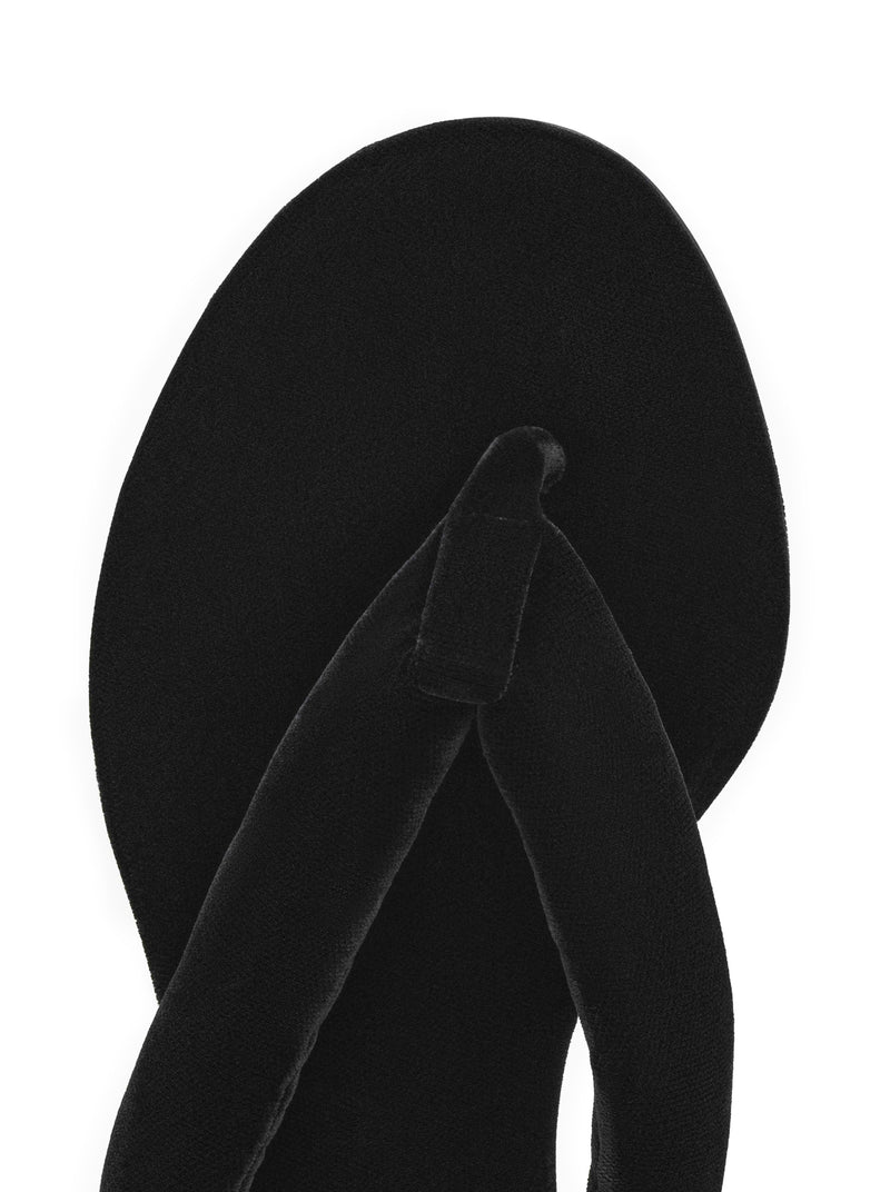VELVET HEEL FLIP-FLOPS MULE