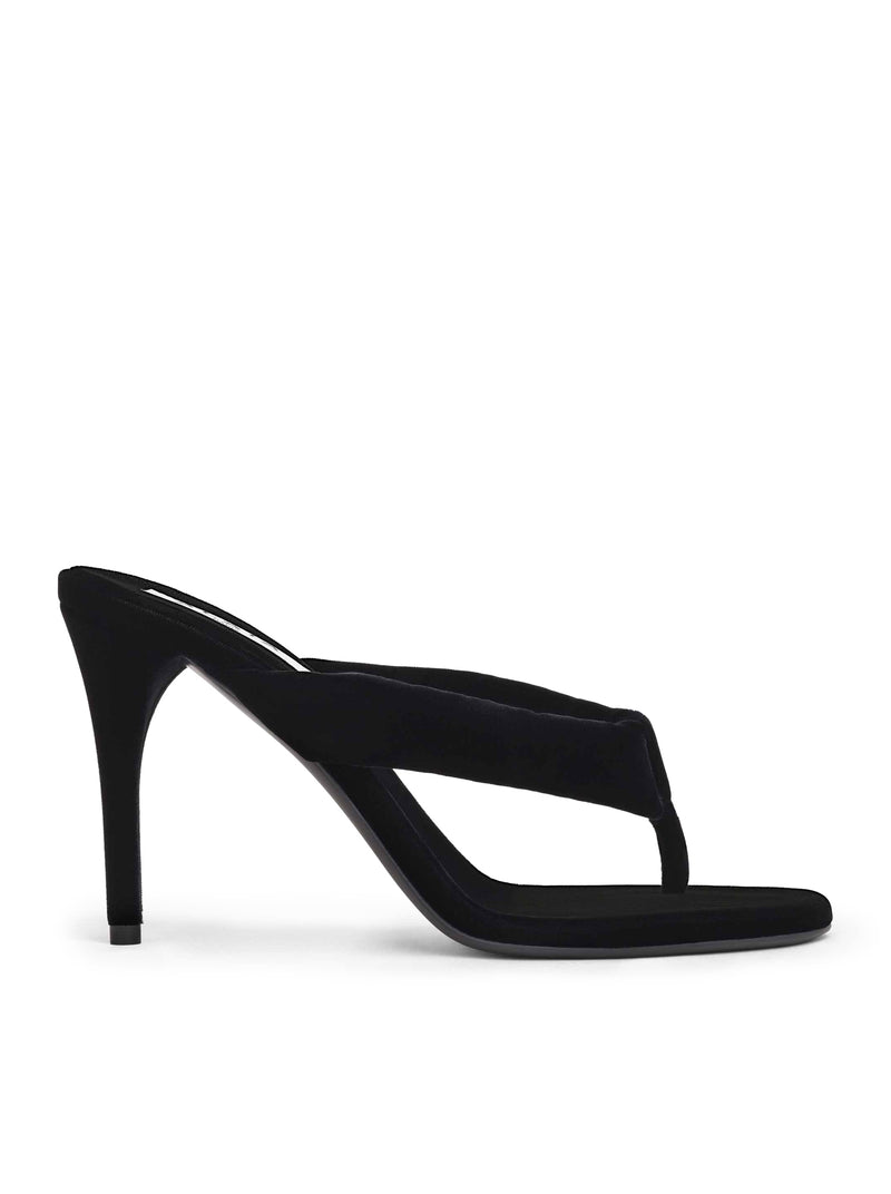 VELVET HEEL FLIP-FLOPS MULE
