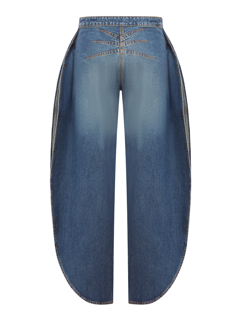 PETAL DENIM TROUSERS