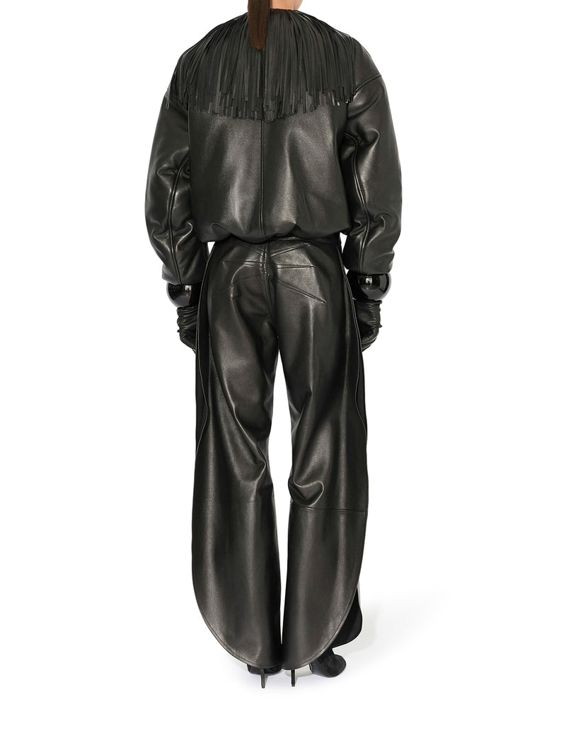 PETAL LAMBSKIN TROUSERS