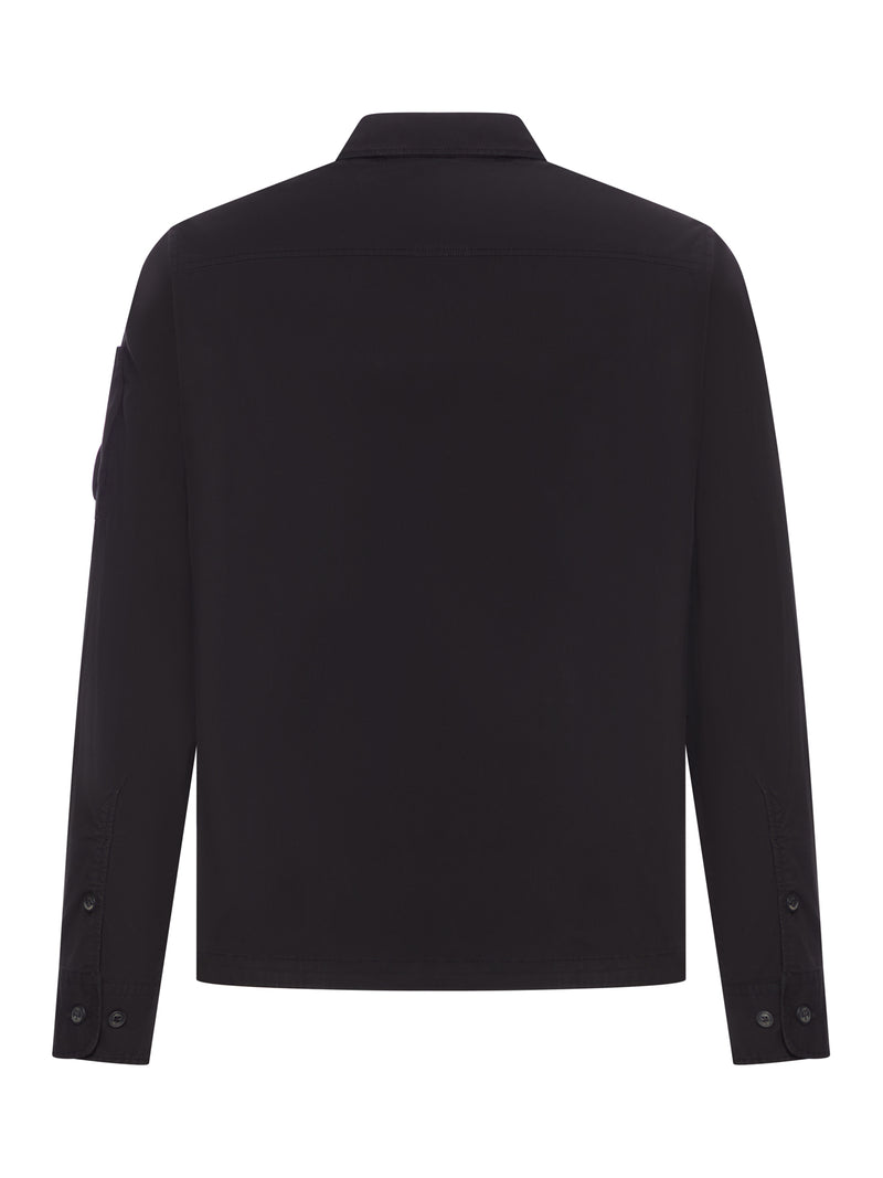 GABARDINE OVERSHIRT WITH COMPASS LOGO