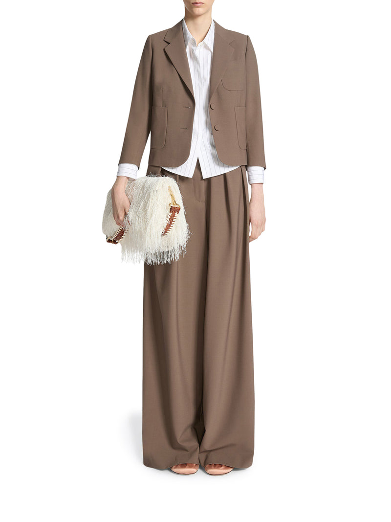 WIDE PLEATED TROUSERS