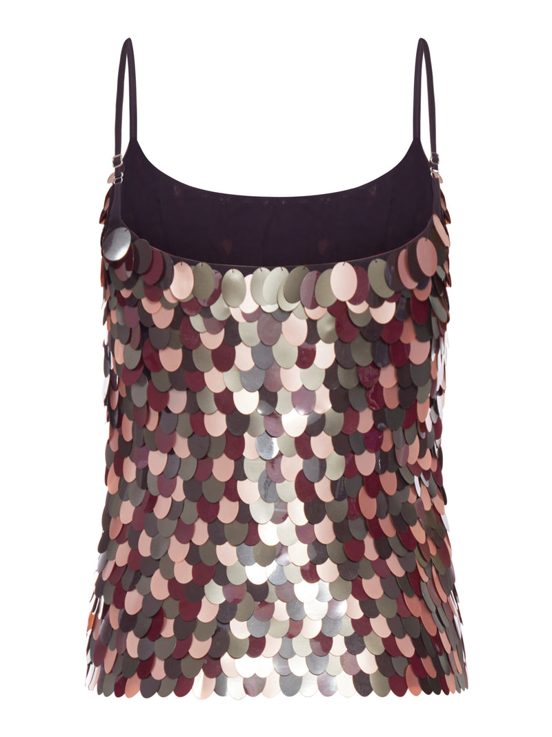 EMBROIDERED TOP WITH SEQUINS