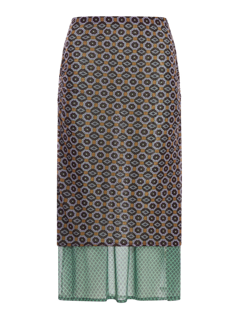 DOUBLE LAYERED SKIRT