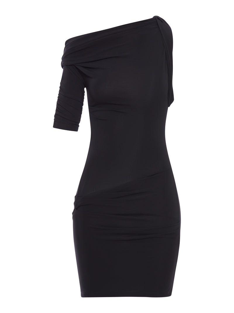DRAPED MINI DRESS