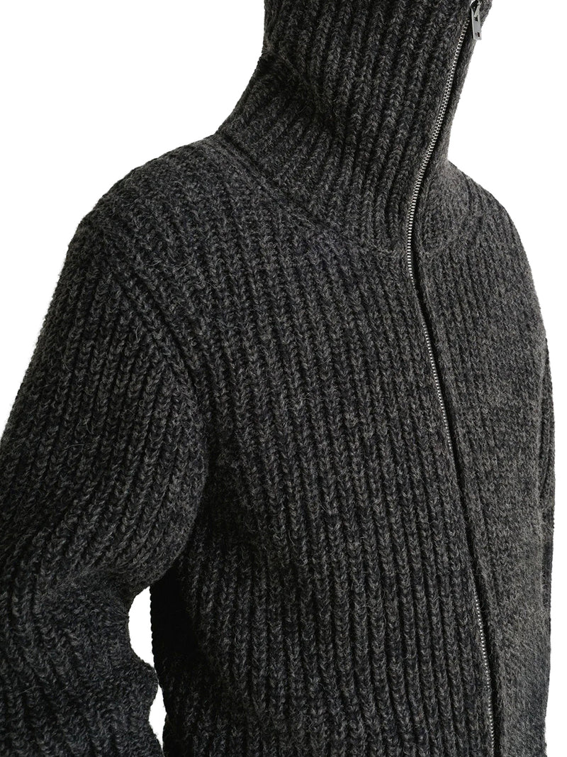 ALPACA ZIP-UP CARDIGAN