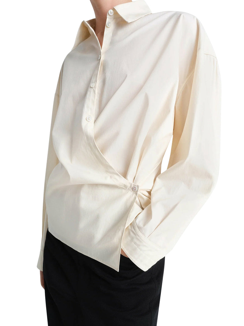 STRAIGHT TWISTED COLLAR SHIRT
