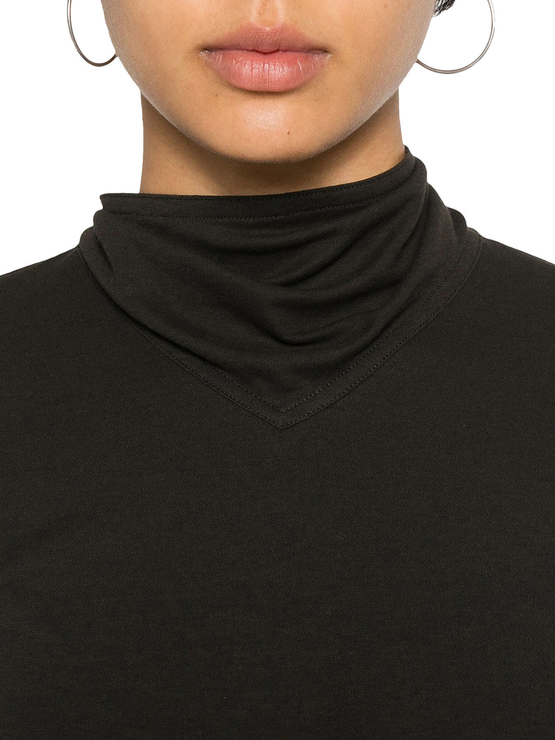 LONG SLEEVED TOP WITH SCARF DETAIL