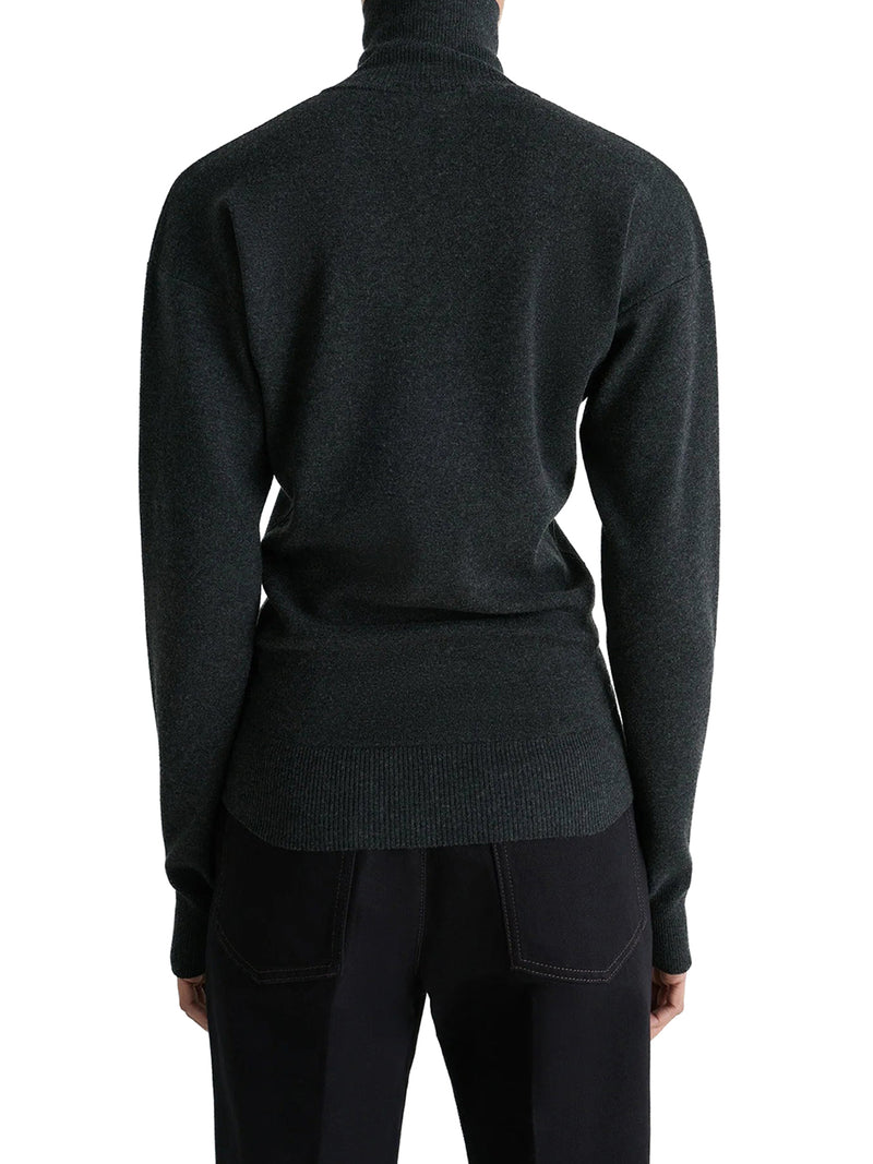 FINE WOOL BUTTONED CARDIGAN