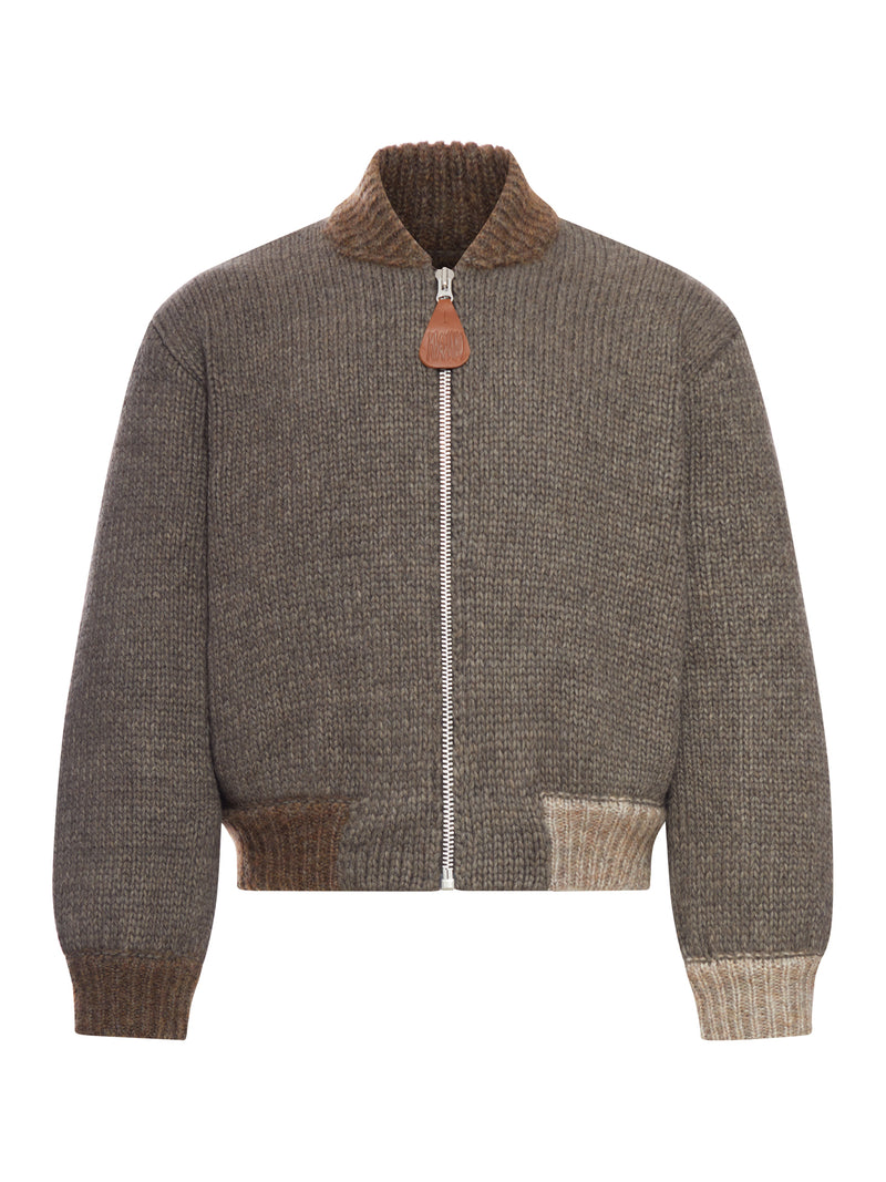 KNITTED BOMBER JACKET
