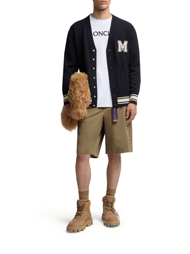 COTTON FLOCKED LOGO T-SHIRT