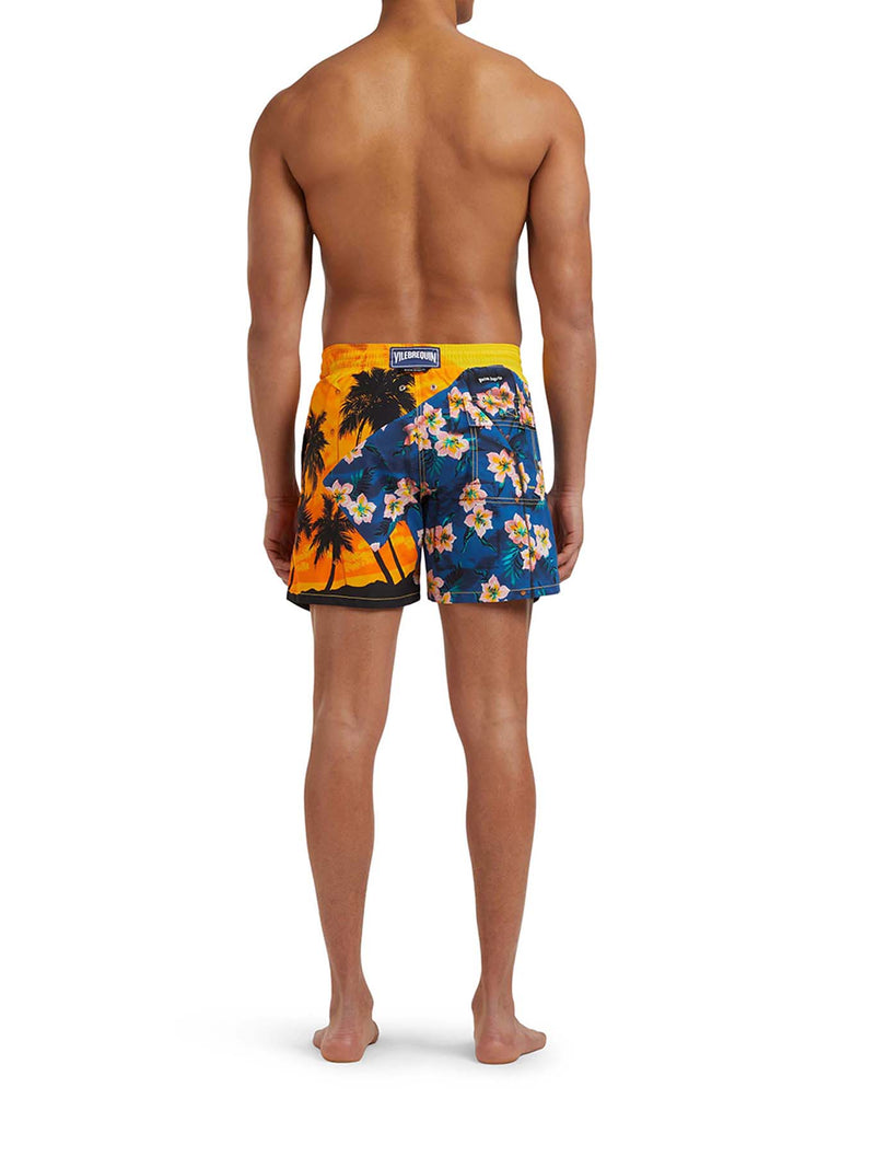 HAWAIIAN MIX MEN`S SWIM SHORTS