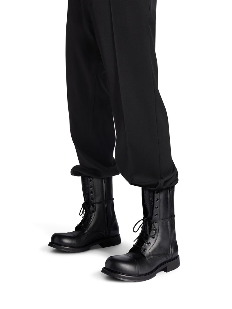 LACE-UP BOOT IN SOFT CALF LEATHER