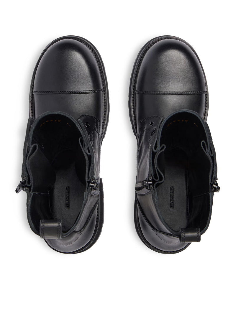 LACE-UP BOOT IN SOFT CALF LEATHER