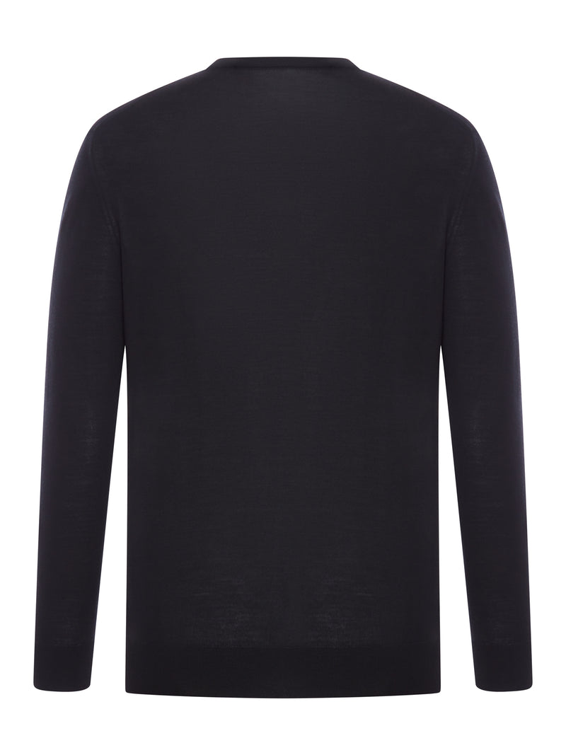 CREWNECK SWEATER IN 14 MICRON WOOL