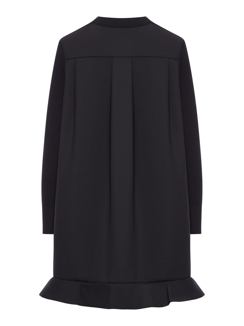 NEOPRENE DRESS WITH MESH INSERTS