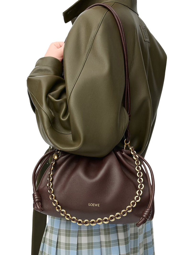 MEDIUM FLAMENCO BAG IN SOFT LAMBSKIN NAPPA