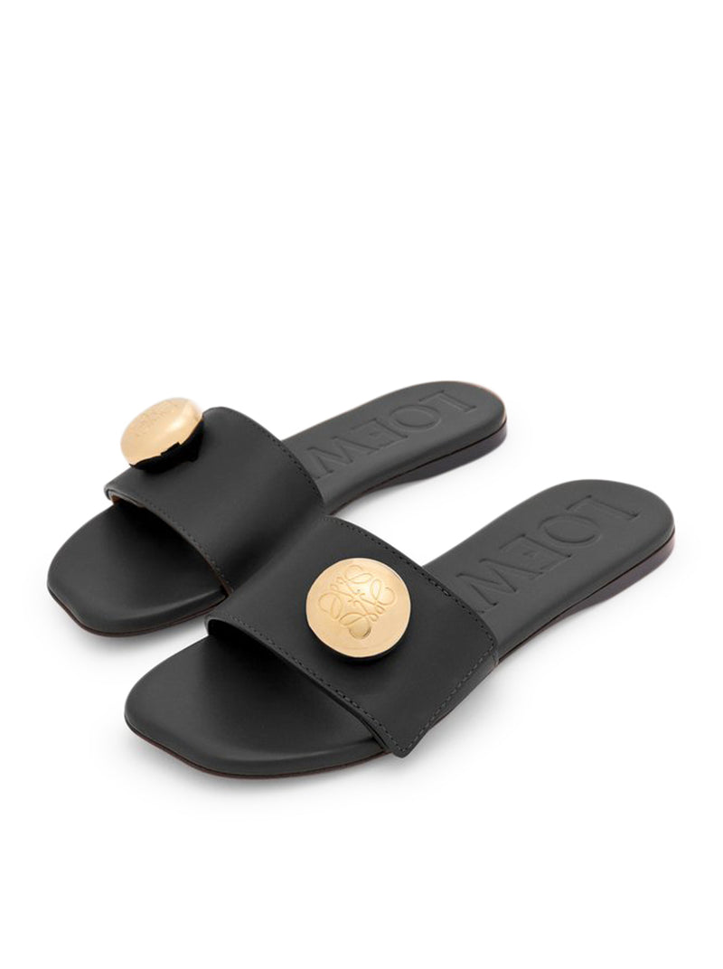 PEBBLE CALFSKIN SLIDE