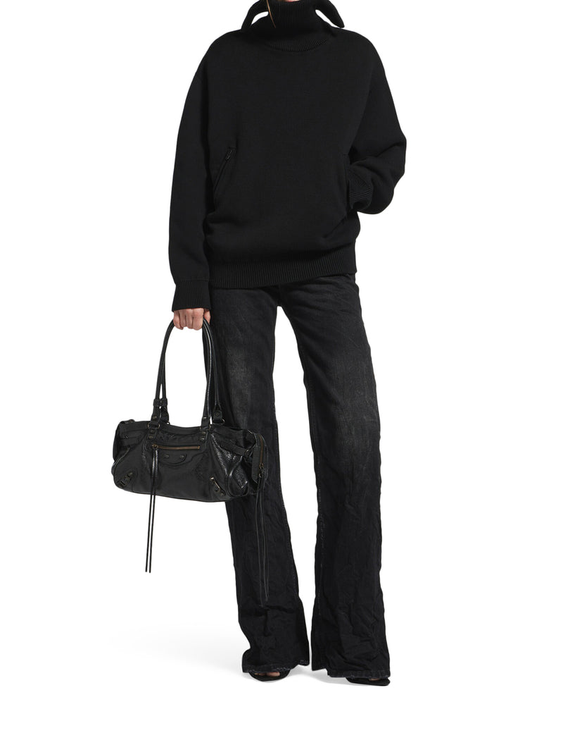 WORKED COTTON SWEATER