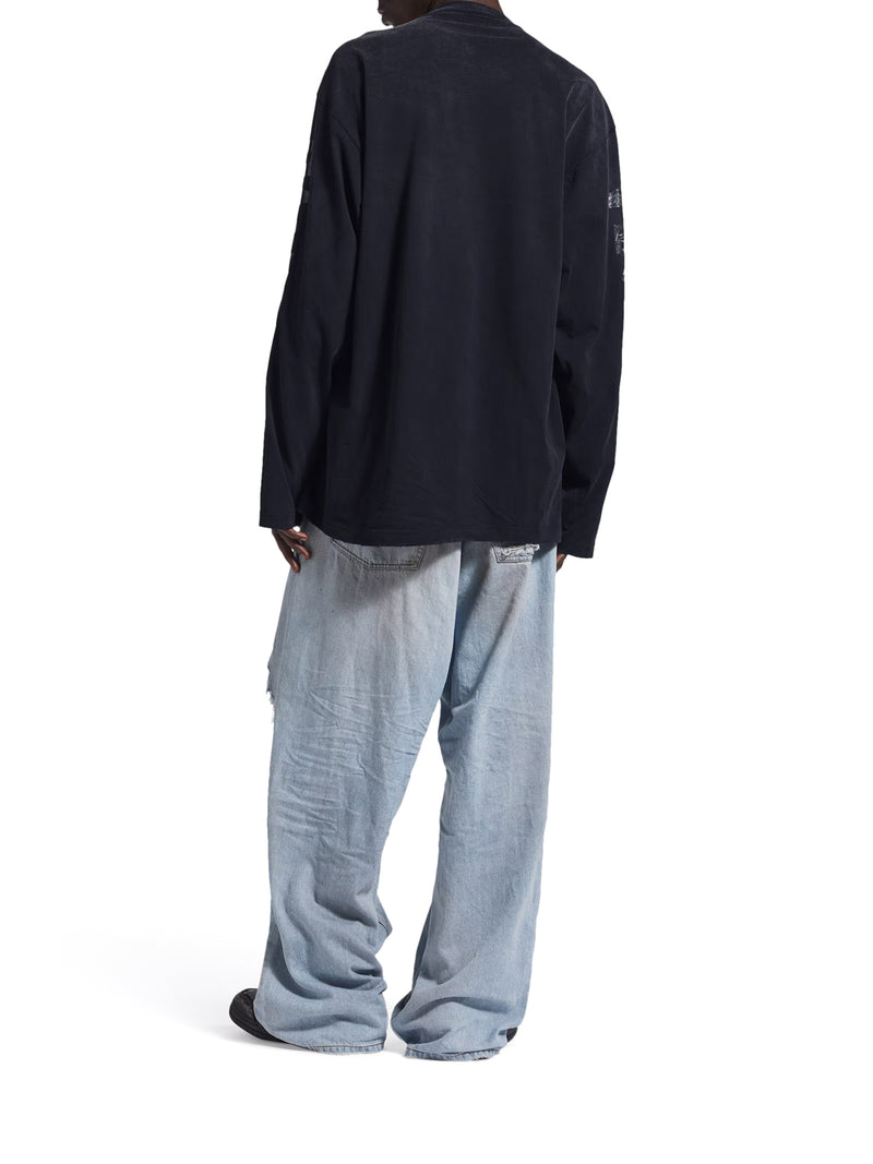 LONG-SLEEVED T-SHIRT WITH TRANSPARENT RIBBON