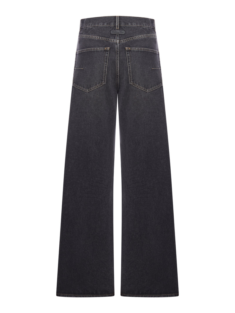 WIDE LEG DENIM JEANS