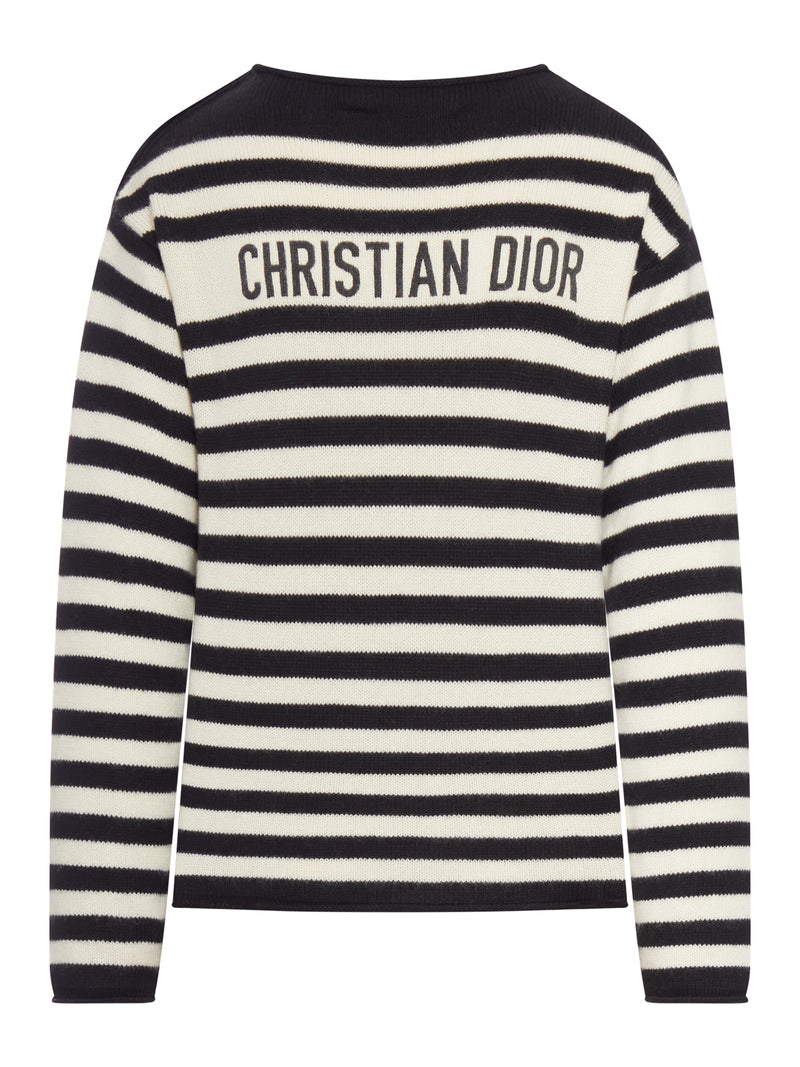 CASHMERE BLEND SWEATER WITH LOGO