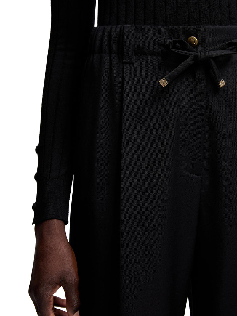 TAILORED WOOL GABARDINE TROUSERS