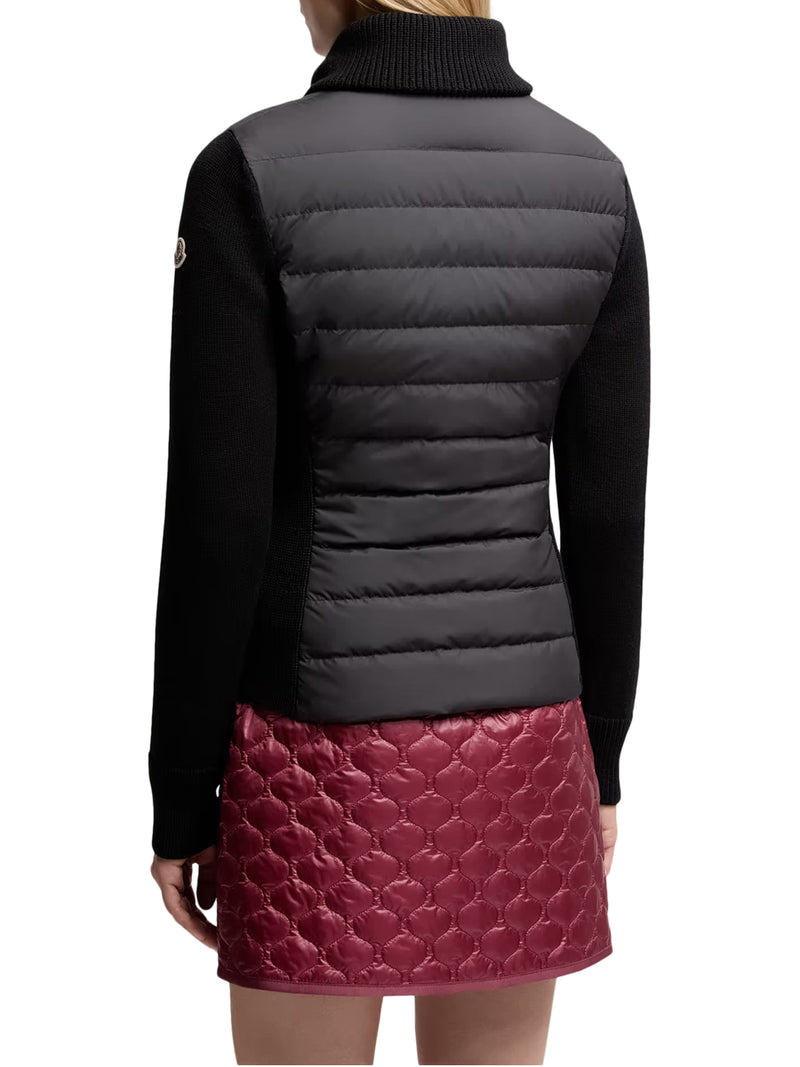 WOOL PADDED CARDIGAN WITH ZIP