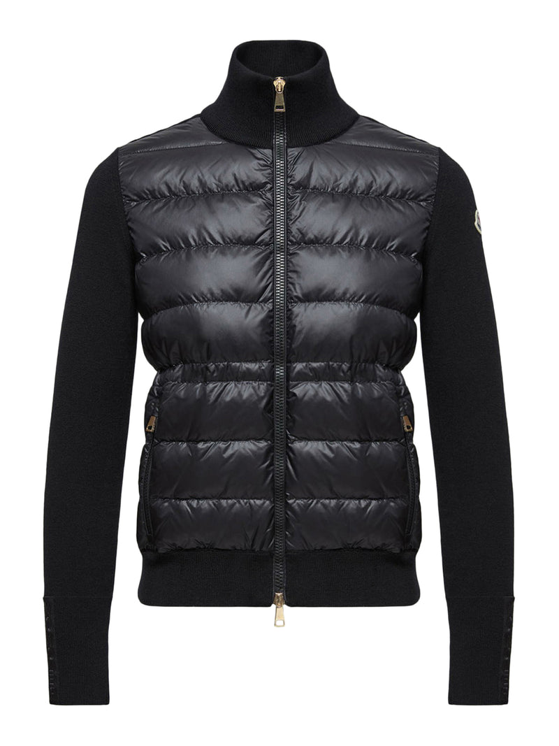 WOOL PADDED CARDIGAN WITH ZIP