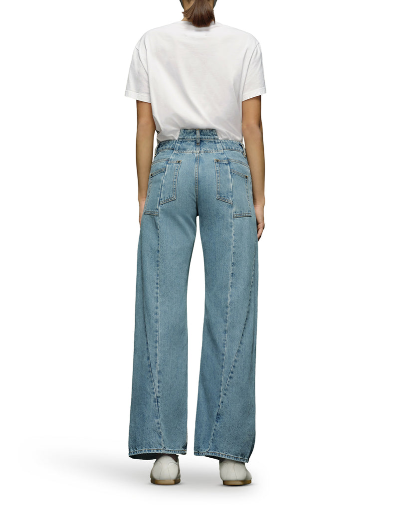 DENIM JEANS WITH CUT-OUT DETAIL