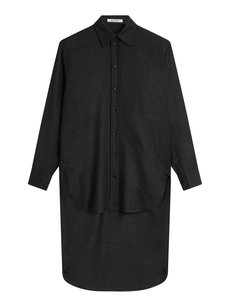 EXTENDED WOOL SHIRT