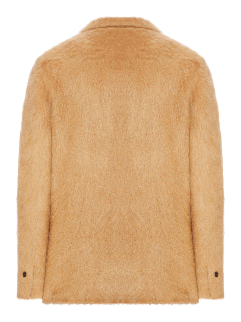 DOUBLE-BREASTED CASHMERE AND MOHAIR JACKET