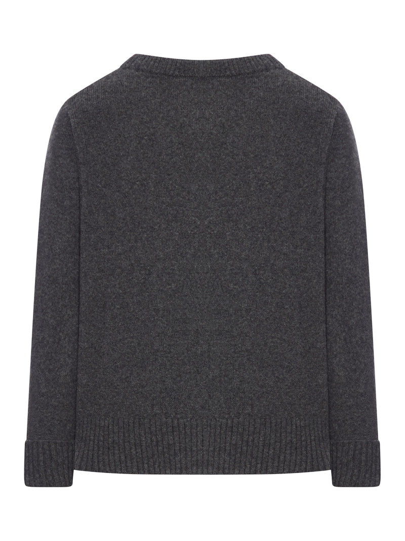 CREW NECK SWEATER IN WOOL BLEND