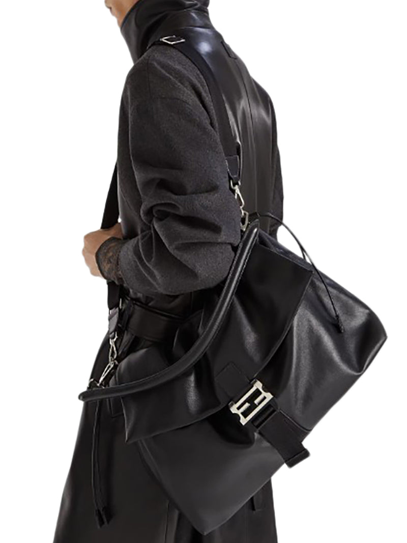 FLUX MAXI MESSENGER LEATHER BAG