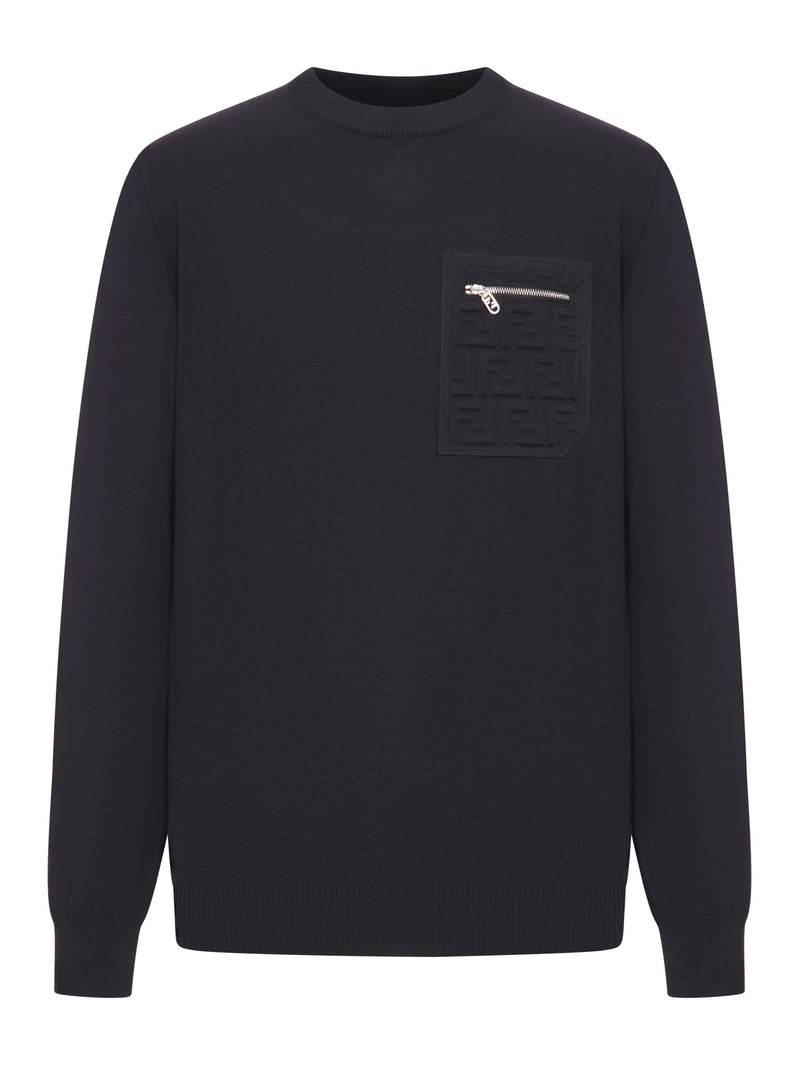 CREW NECK WOOL PULLOVER