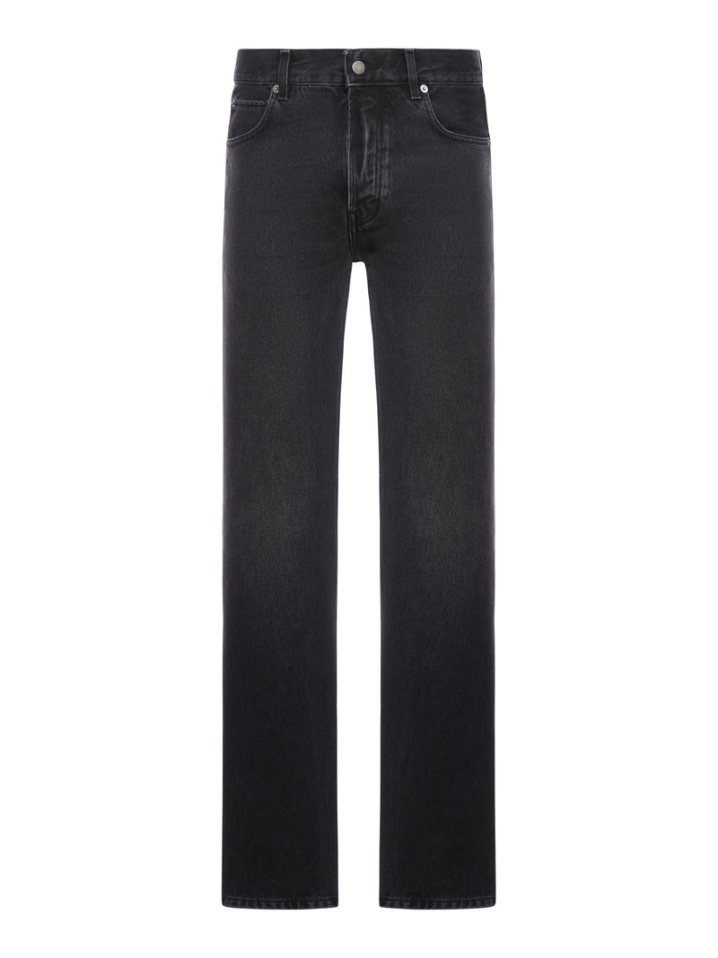 FERGUS MID BLACK JEANS IN COTTON DENIM