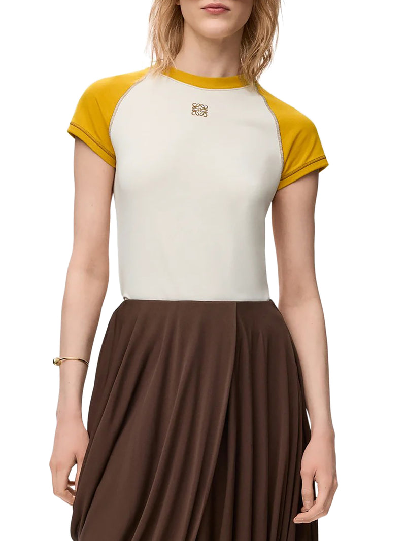 SLIM FIT T-SHIRT IN COTTON BLEND