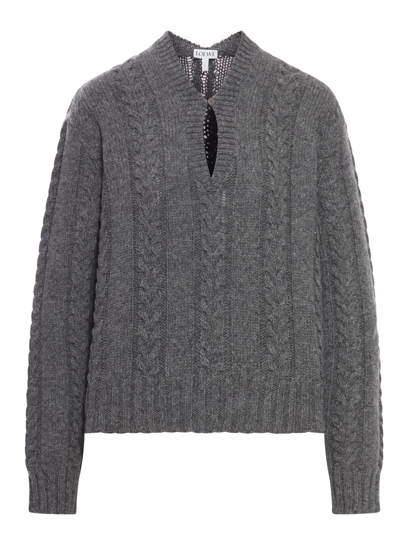 SWEATER IN TEXTURED MOULINÉ WOOL