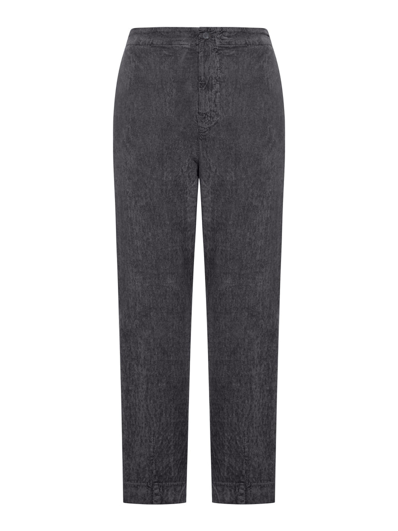 REGULAR FIT VELVET RIBBED TROUSERS