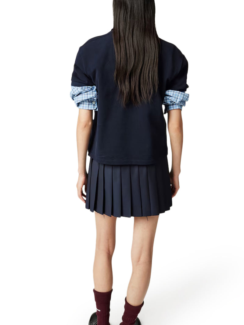 PLEATED BATAVIA MINISKIRT